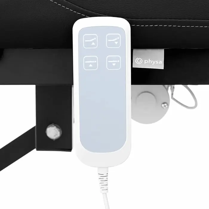 Łóżko stół kosmetyczny do masażu elektryczny 2 silniki 200 kg LYON - czarny Foto 3