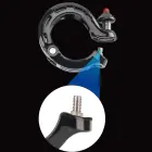 Dzwonek rowerowy w kształcie litery Q 100db - czarny Foto 7