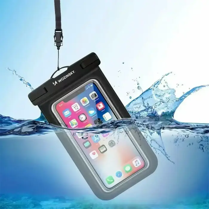 Wozinsky WWE-01 waterproof case with PVC armband - black Photo