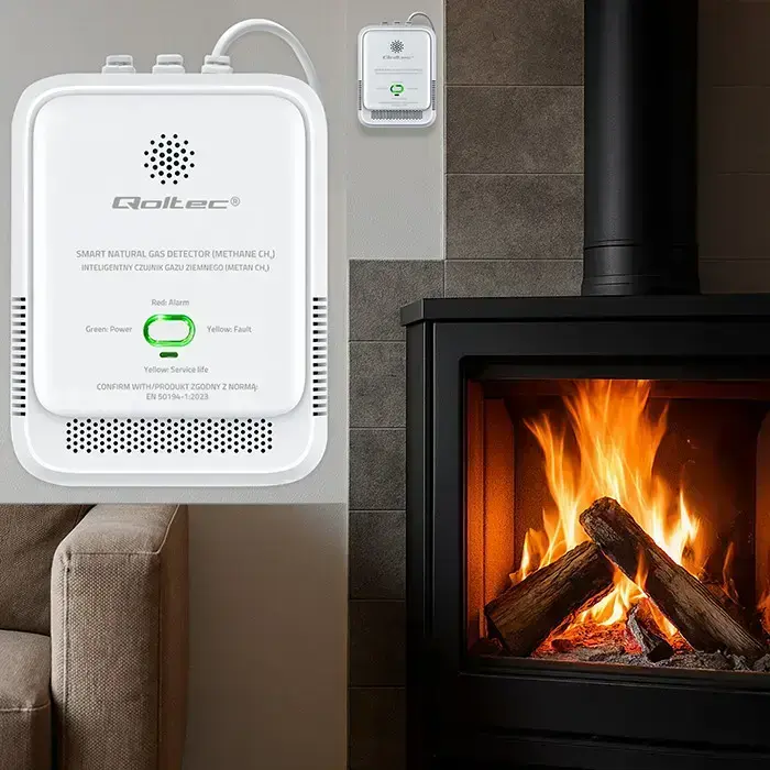 Qoltec  Certified natural gas leak sensor | CH4 detector | NG | 85dB alarm | LED Фото num