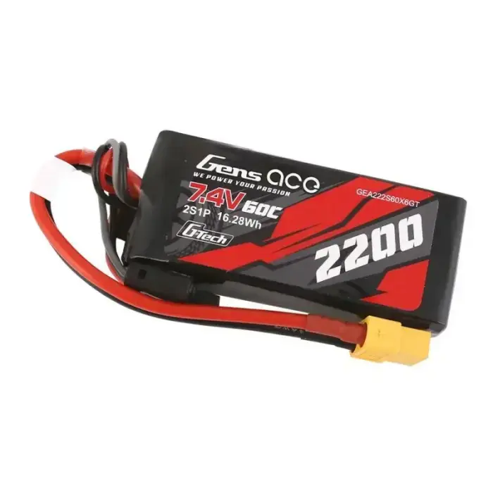 GensAce G-Tech LiPo 2200mAh 7.4V 60C 2S1P XT60 Battery Foto 3