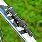 Mała pompka rowerowa 7 bar aluminium dł. 17cm - czarna Фото num