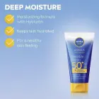 NIVEA SUN Protect & Moisture Hydrating Tanning Milk with Hyaluronic Acid SPF 50+ 150 Ml Foto 7