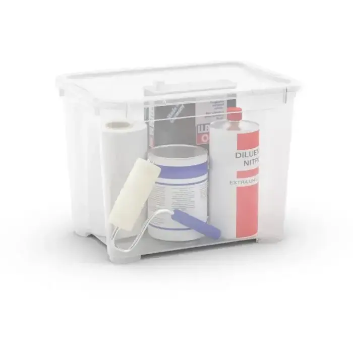 Box with lid T Box S 20L 26,5x38x28,5cm transparent Photo