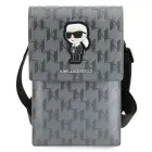 Karl Lagerfeld Torebka KLWBSAKHPKG srebrny|silver Saffiano Monogram Ikonik Photo