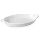 Półmisek do zapiekania owalny z uchwytami 215x140x35mm biała porcelana - Hendi 784013 Foto 1