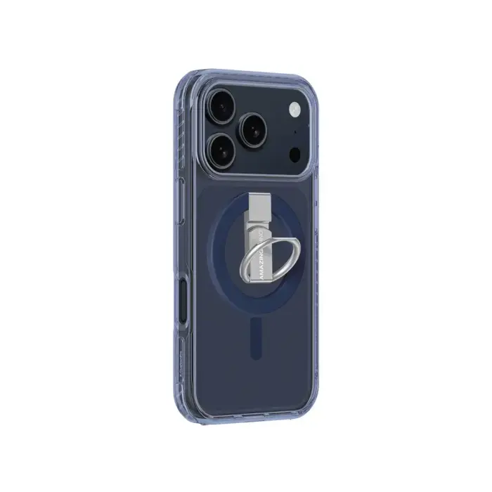AmazingThing Titan Pro Grip Ring Set Case for iPhone 17 Pro Compatible with MagSafe - Blue Foto 2