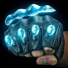 Rockbros 16220006002 M leather motorcycle gloves - black Photo