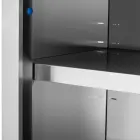 Szafa ścienna gastronomiczna z drzwiami przesuwanymi STAL 100 x 45 x 60 cm Фото num