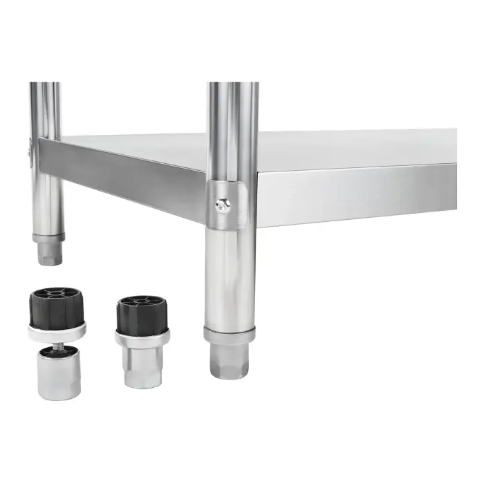 Stół blat gastronomiczny stalowy nierdzewny centralny z półką 120x70cm Фото num