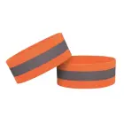 Reflective armband bicycle running velcro 4cm orange Photo