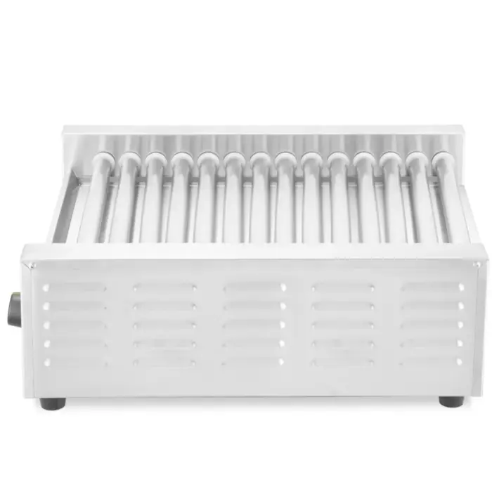 Podgrzewacz grill rolkowy do parówek hot-dogów dwustrefowy 14 rolek 45 cm 1230 W Foto 2