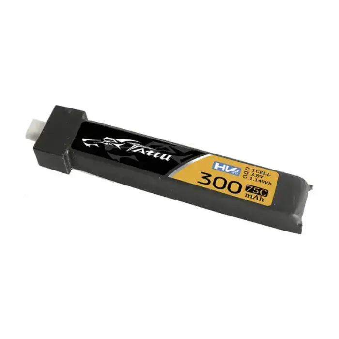 Tattu LiPo 300mAh 3.8V 75C 1S1P HV BT2.0.5 battery (5pcs) Foto 3