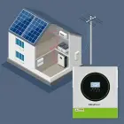 Qoltec Hybrid Solar Inverter Off-Grid 3500W | 100A | 24V| MPPT | BMS |  AGM GEL LiFePO4 | Wi-Fi option | Sinus | Power factor 1.0  Foto 6