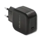 Qoltec Charger | 20W | 5-12V | 1.67-3A | USB type C | PD | Black Photo