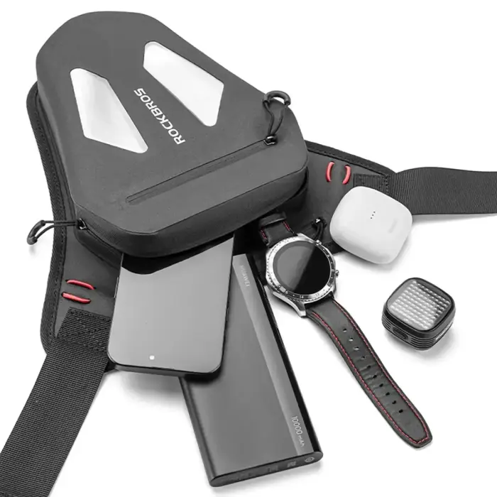 Rockbros Motorcycle Bag for Leg, Thigh, Waist, Shoulder - Black Photo