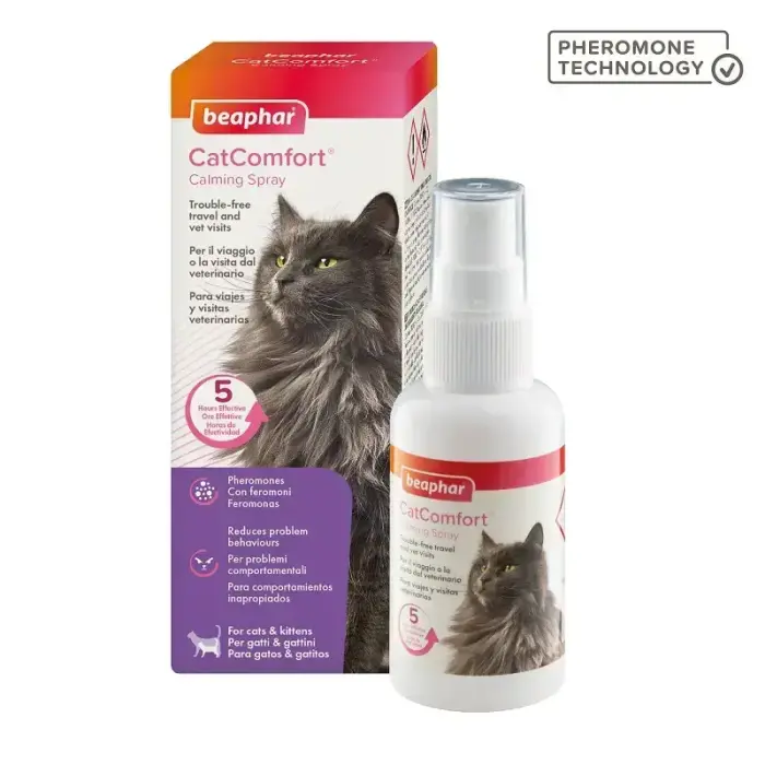 Nomierinošs līdzeklis kaķiem – Beaphar CatComfort Calming Spray 60ml Foto 2