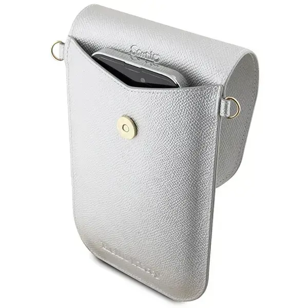 Hello Kitty Leather Metal Logo Chain bag - silver Photo