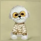 Nimmy Nerka na ramię khaki Crossbody      Glasses Cool Dog Foto 3