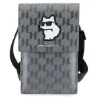 Karl Lagerfeld Case KLWBSAKHPCG Handbag - Silver Saffiano Monogram Choupette Photo