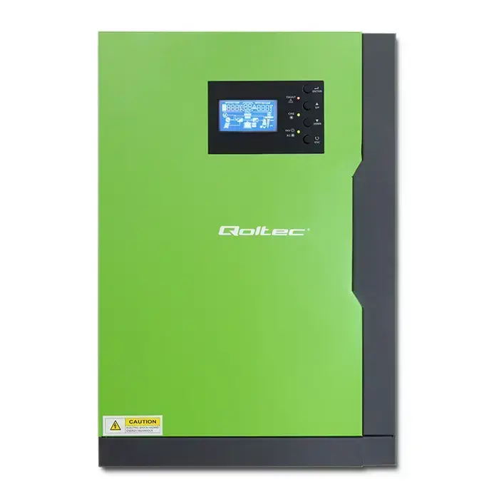 Qoltec Hybrid Solar Inverter Off-Grid 6KVA | 3,5kW | 100A | 24V | MPPT | Sinus Photo