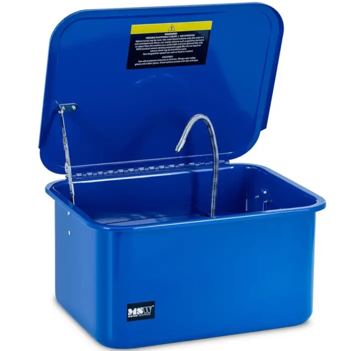 Myjka warsztatowa do narzędzi części samochodowych z pędzlem 20 l 3.3 l/min Foto 2