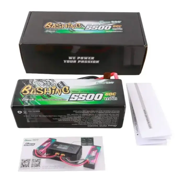 Gens ace G-Tech 5500mAh 4S1P 14.8V 60C HardCase RC car Lipo Battery Foto 5