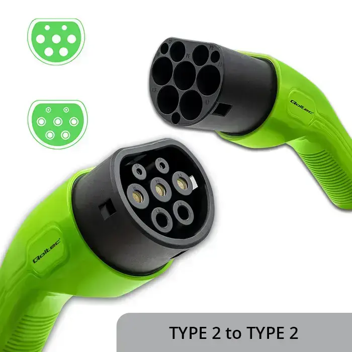 Qoltec EV Cable Type 2 for car charging | 400V | 11kW | 16A | 5m Foto 7