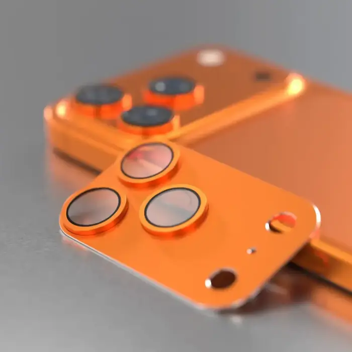 Etteri full camera lens guard for iPhone 17 Pro Max orange Foto 2