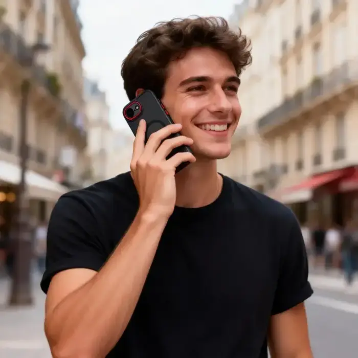 TECH-PROTECT MAGCAM MAGSAFE IPHONE 16E / 17E BLACK/RED Photo