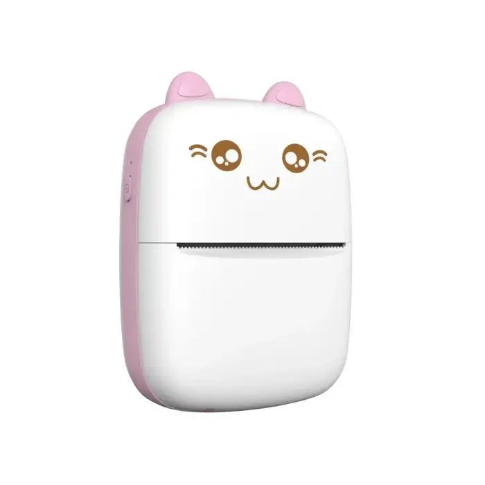 HURC9 Bluetooth Thermal Printer Mini Kitty with App - Pink Photo