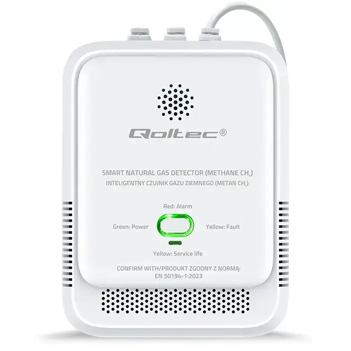 Qoltec  Certified natural gas leak sensor | CH4 detector | NG | 85dB alarm | LED Фото num