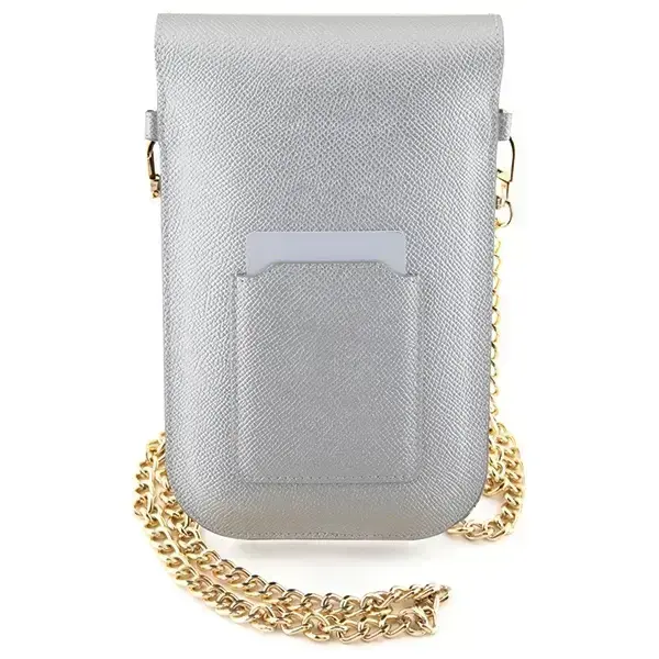 Hello Kitty Leather Metal Logo Chain bag - silver Photo