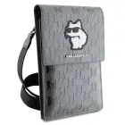 Karl Lagerfeld Case KLWBSAKHPCG Handbag - Silver Saffiano Monogram Choupette Photo