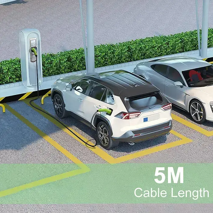 Qoltec EV Cable Type 2 for car charging | 400V | 11kW | 16A | 5m Foto 6