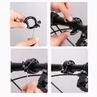 Dzwonek rowerowy w kształcie litery Q 100db - czarny Foto 8