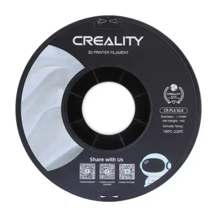CR-Silk PLA Filament Creality (White) Foto 4
