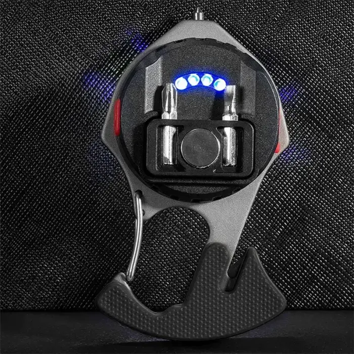 Mini flashlight LED keychain W5143 Type C with 2 screwdriver bits green Photo