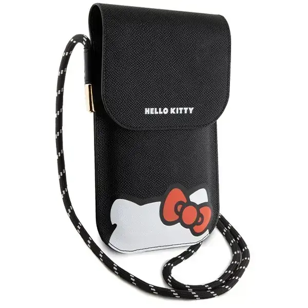 Hello Kitty Leather Hiding Kitty Cord bag - black Photo