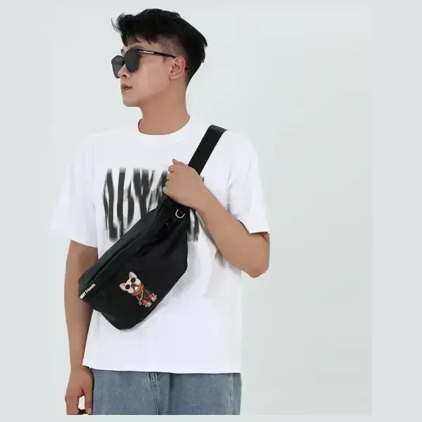 Nimmy Nerka na ramię khaki Crossbody      Glasses Cool Dog Foto 6