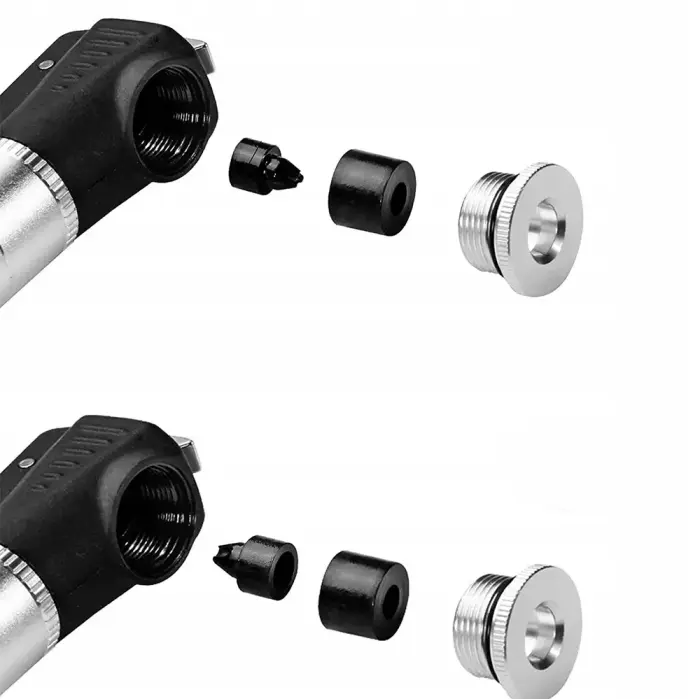 Mała pompka rowerowa 7 bar aluminium dł. 17cm - czarna Фото num