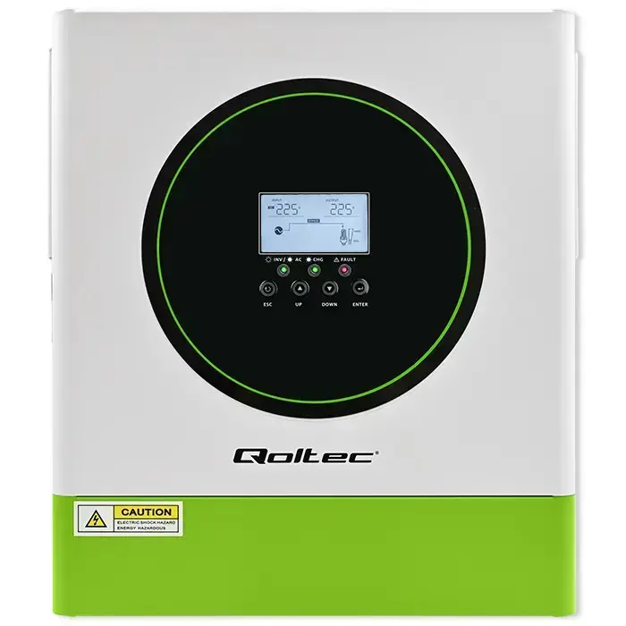 Qoltec Hybrid Solar Inverter Off-Grid 3500W | 100A | 24V| MPPT | BMS |  AGM GEL LiFePO4 | Wi-Fi option | Sinus | Power factor 1.0  Foto 11