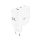 XO wall charger CE35 PD 100W 2x USB-C 1x USB white Photo