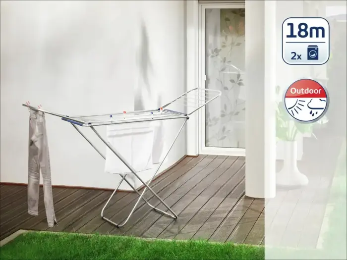 LEIFHEIT Classic Tumble Dryer Siena 180 Easy Aluminium Photo