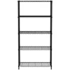 Regał magazynowy skręcany 5 półkowy czarny 91x45x183 cm - Hendi 812990 Foto 1