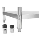 Stół blat gastronomiczny stalowy nierdzewny centralny z półką 120x70cm Фото num