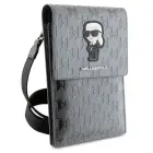 Karl Lagerfeld Torebka KLWBSAKHPKG srebrny|silver Saffiano Monogram Ikonik Photo