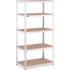 Regał magazynowy metalowy 5 półek 750 kg 100 x 60 x 200 cm szary Foto 2