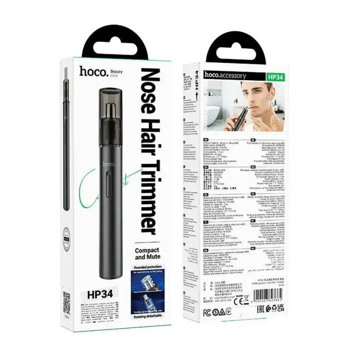 Nose hair trimmer Hoco HP34 black Foto 9