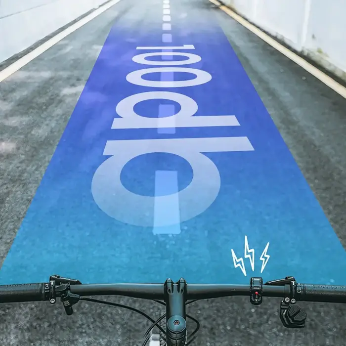 Dzwonek rowerowy w kształcie litery Q 100db - czarny Foto 6